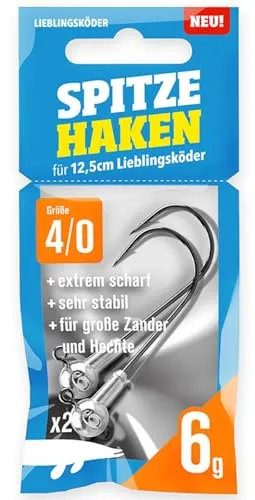 Lieblingsköder Spitze Haken Gr. 4/0 Jigköpfe von Lieblingsköder