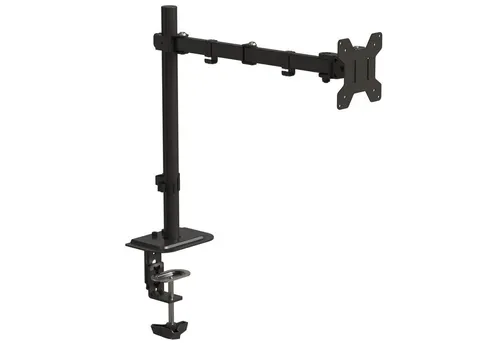 LMG Germany Monitor-Halterung Monitorhalterung, 1 Monitor 13-32 Zoll max. 10 kg, 1 Arm, verstellbar, (bis 27 Zoll, 360° drehbar, höhenverstellbar, VESA-kompatibel, mit Kabelmanagement)