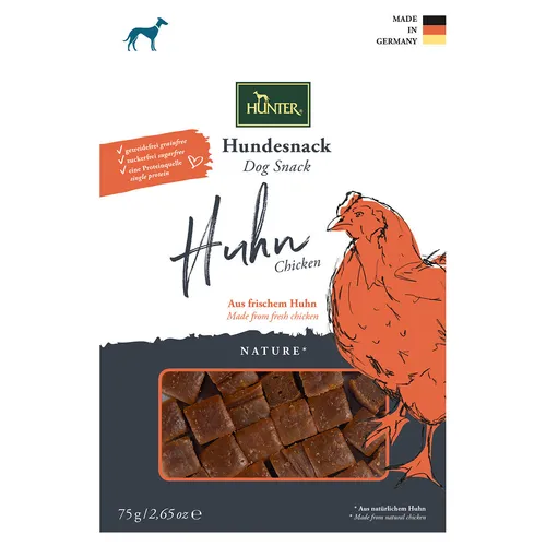 Hunter Hundesnack Nature Huhn 75 g, UVP 3,55 EUR, NEU