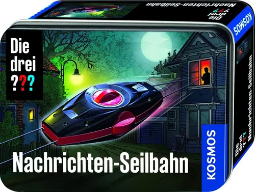 Die drei ??? Nachrichten-Seilbahn von KOSMOS - Detektiv-Spielzeug Set mit Seilbahn und Geheimfach für sichere Botschaften. Ideal für kreative Rollenspiele und spannende Abenteuer ab 8 Jahren. Perfekt als Geschenk für kleine Detektive!