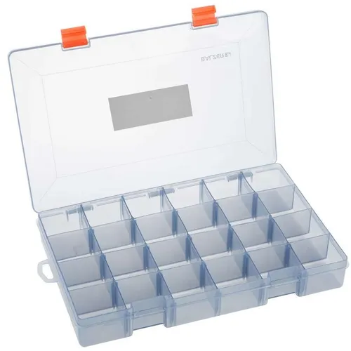 Balzer Shirasu Zubehörbox XL 35x22x5cm - 24 Fächer Angelbox, Tacklebox, Box