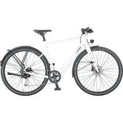 E-Bike PROPHETE Urbanicer 2.0 - 53cm, weiß - Stadttaugliches E-Bike mit integriertem Akku und 110 km Reichweite. Agiles Handling und 250 W Heckmotor für dynamische Fahrten. Ideal für Damen und Herren.