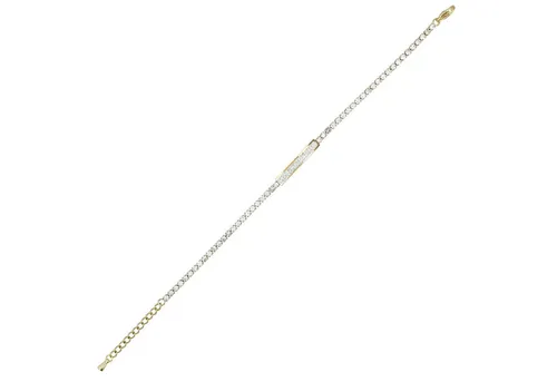 Adelia´s Armband Damen Armband aus Edelstahl mit Strass Steinchen 16 cm, Perfekt als Geschenk für besondere Menschen