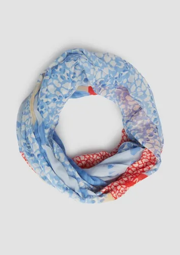 s.Oliver Loop Snood mit All-over-Print in Blau und Bunt von s.Oliver