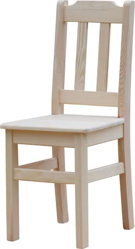 Stuhl aus massivem Kiefernholz unbehandelt