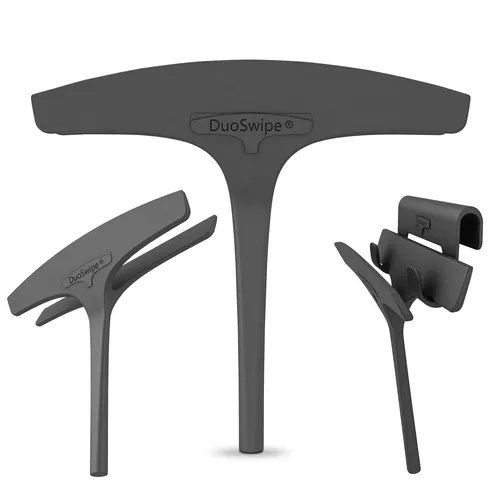 Duale Duschabzieher für Rundduschen – Silikon Duschwischer - Duschwischer für Rundduschen aus hochwertigem Silikon, sorgt für streifenfreies Duscherlebnis und einfache Reinigung.