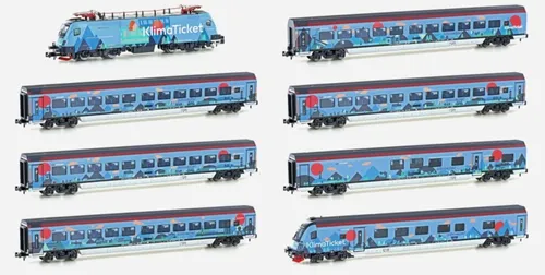 Hobbytrain H25226, 8tlg. Pers.zug mit Rh 1116,Railjet Klimat. der ÖBB,N,NEU&OVP