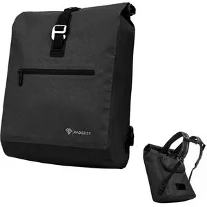 Radgeist Gepäckträgertasche RG-BPD-BL-33, schwarz, 20 Liter, Rucksack, wasserdicht, reflektierend