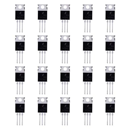 BOJACK TIP31C NPN 3 A 100 V Silizium-Epitaxial-Leistungstransistoren TIP31 3 Ampere 100 Volt Darlington-Transistoren TO-220 (Packung mit 20 Stück)