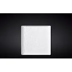 Wilmax Quadratischer Teller, 13 x 13 cm, Weiß Matt – WL-661504/A - Weiß