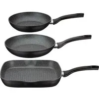Produktbild GSW Pfannen-Set Gourmet Granit – 3-teiliges Set für alle Herdarten