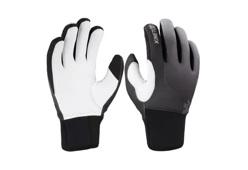 Kinetixx Langlaufhandschuhe KinetiXx Nurit Junior – warme Kinder-Langlaufhandschuhe (Schwarz, Blau, Orange) Wasserabweisend, Winddicht, Touchscreen kompatibel, Extra warm