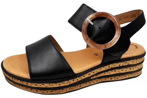 Gabor Sandale Schwarz 37,5 EU – Elegante Damen-Sandale - Stilvolle Sandale in Größe 37,5 EU aus hochwertigem Leder, ideal für den Sommer. Bequem und vielseitig kombinierbar.