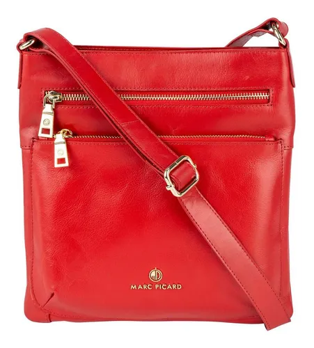 Marc Picard Umhängetasche Crossover Bag, aus echtem Rindsleder