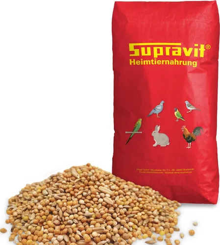 Supravit Wellensittichfutter Basis 25 Kg - Optimale Körnermischung für Wellensittiche, ideal für die tägliche Fütterung. Stärkt die Vitalität der Vögel und bietet ein hervorragendes Preis-Leistungs-Verhältnis. Hergestellt in Deutschland.