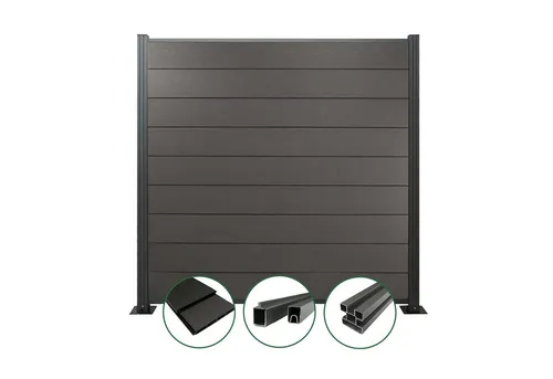 Woodstore24 Zaun WoodoZaun WPC Sichtschutzzaun