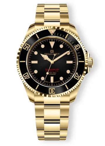 Gigandet Automatikuhr SEA GROUND 300 VINTAGE, Made in Germany, Saphirglas, Swiss SuperLuminova Old Radium