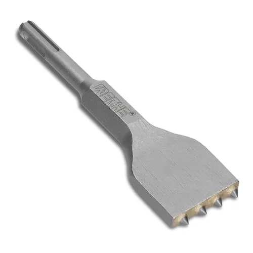 WERHE SDS Plus Hammermeißel 4 Zähne, 150 mm, für Beton und Steinbearbeitung | Gehärteter Stahl, 4 Hartmetallspitzen, SDS-Plus Aufnahme 10 mm, 238 g, ideal für Bau und Renovierung