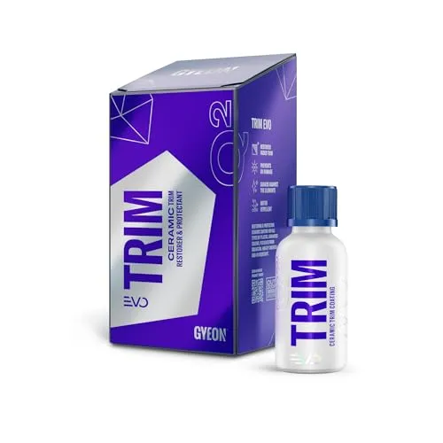 Gyeon Q2m Trim Kunststoffversiegelungs Set 30 ml - Autopflege & Motorradpflege, schützt und verleiht Kunststoffteilen Glanz, ideal für eine langanhaltende Versiegelung und Pflege von Fahrzeuginnenräumen.