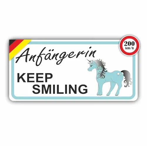 Sachverständigen-Zubehör® Magnetfolie als Fahranfänger [EXTRA STARK Magnet] Führerschein bestanden Geschenk 21 x 10 cm | Fahranfänger Aufkleber | Magnetschilder als Fahranfänger Schild Auto UV