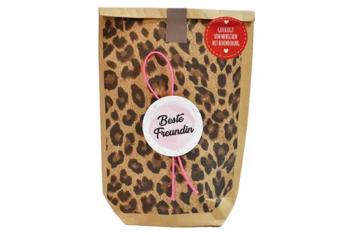 Wunderle Wundertüte Wundertüte für Beste Freundin im Leo Print, Geschenk