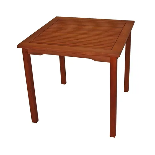 Gartentisch Holz Eukalyptus 75x75 cm Esstisch Balkontisch Tisch Terrasse Garten