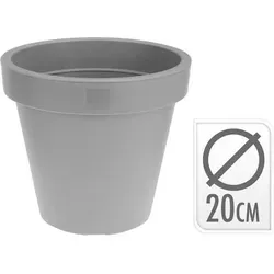 Grauer Injektionstopf Ø20cm