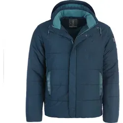 Leitfeuer Herren Steppjacke Unifarben - Dunkelblau, Größe XXL - Stylische Herren Steppjacke in Dunkelblau mit abnehmbarer Kapuze und praktischen Einschubtaschen. Ideal für kühle Tage, bietet sie Komfort und modisches Design für jede Gelegenheit.