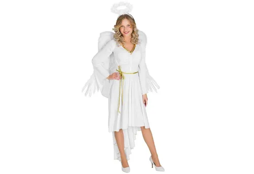 tectake® Frauenkostüm sexy X-Mas Angel - Kostüme für festliche Anlässe, bringt Glamour und Verführung in die Weihnachtszeit - ideal für Weihnachtsfeiern und Kostümpartys.