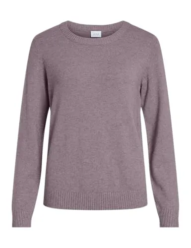 Viril O-Neck L/S Knit Top - Noos - Pullover für Damen, normal geschnitten mit gerippten Ärmelbündchen für einen bequemen Sitz und stilvollen Look.