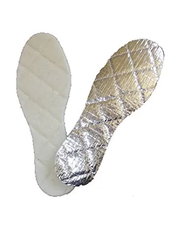 Paar Thermo-Einlegesohlen mit Alu-Kältesperre und Wollschicht Größen 39 bis 47 (42) 2