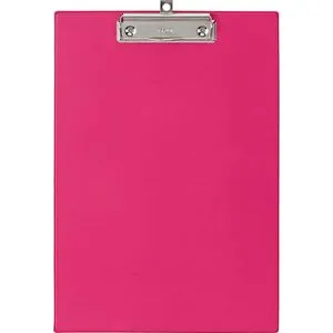 Maul Klemmbrett 2335222, A4, Kunststoffbezug, pink von Maul