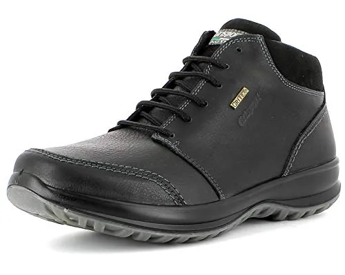 Grisport Sneaker High,Männer,Herren Halbschuh,wasserdicht,bequem,halbhoher Lederschuh,Echtleder,Active-System,rutschfest,Schwarz,EU 41
