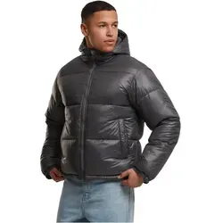 Urban Classics Glänzende Pufferjacke mit Kapuze Winterjacken/Mäntel magnet 5XL