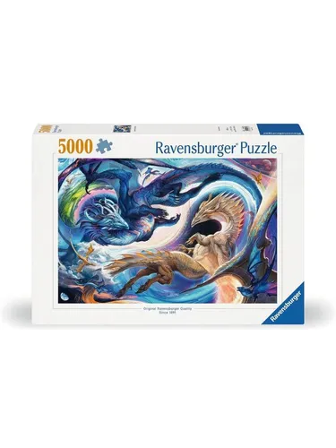 Ravensburger Puzzle Gigantisches Drachenfest - 5000 Puzzleteile, Made in Germany, FSC-zertifiziert und ideal für Puzzle-Fans ab 14 Jahren