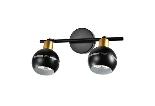 LQWELL Wandleuchte E27 - Drehbare Wandlampe im Retro-Industriestil - Vielseitige Decken- und Wandleuchte im mattschwarzen Design, ideal für Schlafzimmer, Wohnzimmer und Bars. Schwenkbare Strahler für individuelle Lichtgestaltung, einfache Installation ohne Schalter.