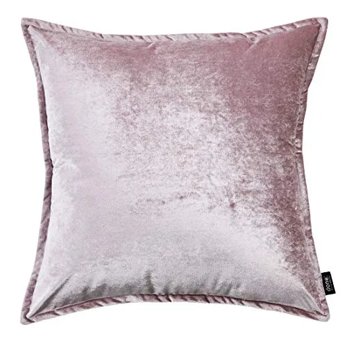 done.® Dekokissen Glam - Edles Samt Dekokissen - Kissenhülle aus glamourösem Samt mit Metallic-Effekt, verdecktem Reißverschluss und schicker Steppnaht. Ideal für stilvolle Wohnräume, gefertigt in hochwertiger Handarbeit.