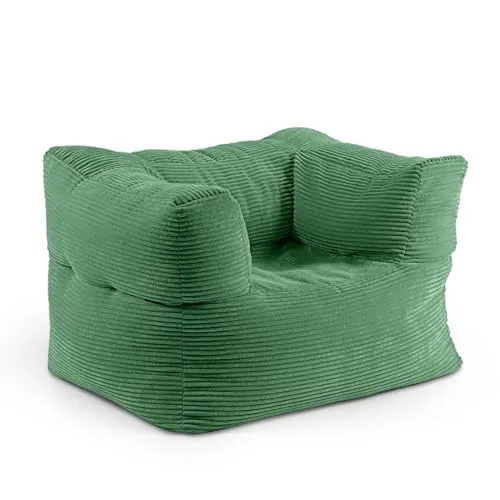 Lumaland Modular Sitzsack Sessel Cord 400 L – Flexibel & Komfortabel - Modularer Sitzsack für individuelle Lounge-Möglichkeiten. Kombinierbar mit Hockern für mehr Komfort und Stil. Ideal für Wohnzimmer und Schlafzimmer, mit pflegeleichten, waschbaren Bezügen.