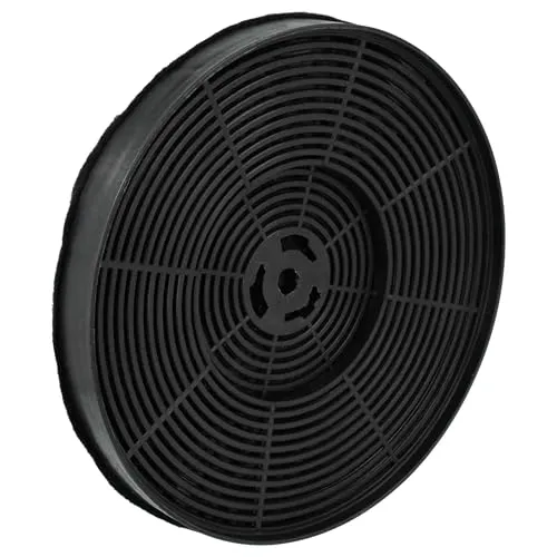 vhbw Aktivkohlefilter kompatibel mit Exquisit UBH10INOX, UBH20-2.1MI, UBH20MI INOX, UBH10WE, UBH20, UBH50, UBH20MW Dunstabzugshaube - 17,5 cm