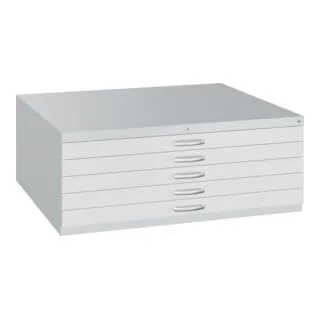 C+P Flachablageschrank Serie 7100/7200 - Aktenschrank H420xB1100xT765mm, optimal für platzsparende Ablage und effiziente Organisation im Büro