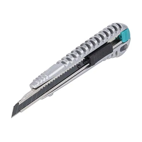 Wolfcraft Metall-Abbrechklingen-Messer 9 mm mit schwarzer Klinge
