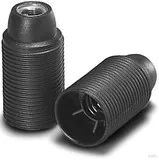 Houben 102251 E14 Fassung schwarz - Zubehör für Innenleuchten, hochwertige E14-Fassung aus robustem Kunststoff, ideal für eine sichere und einfache Installation.