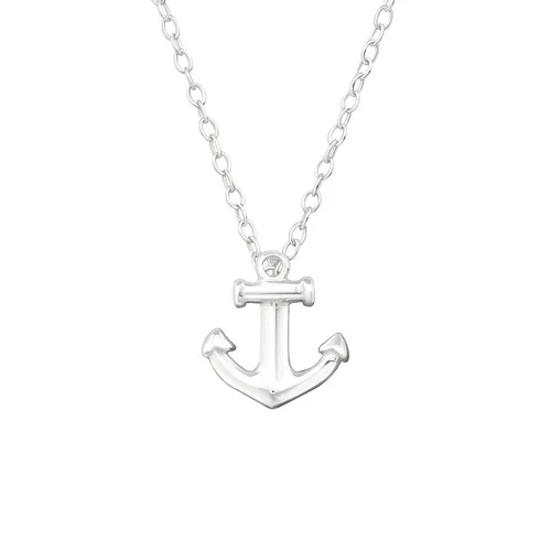 Kette Anker Sterling Silber 925 – Maritim Damen Halskette für besondere Anlässe - Elegante Anhänger-Halskette aus 925er Sterlingsilber mit Anker-Motiv. Perfekt als Geschenk für Valentinstag oder Geburtstag. Robuste Qualität und anlaufgeschützt, für stilvolle Akzente im Alltag.