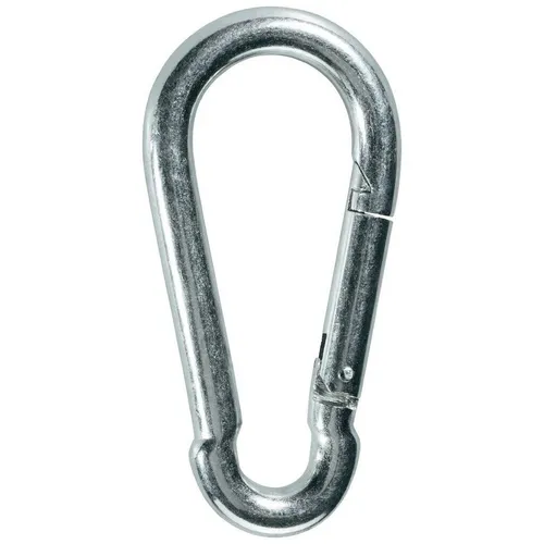 10x Karabinerhaken 80x8 mm verzinkt DIN 5299 Karabiner Haken Neu
