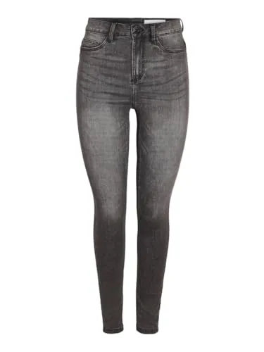 NMCALLIE HW Skinny Jean VI508MG FWD NOOS - Damen-Jeanshose mit eng geschnittenem Design, ideal für einen modernen Look und ausgestattet mit praktischem Fünf-Taschen-System.