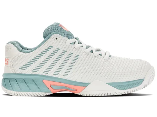 KSwiss Hypercourt Express 2 Tennisschuhe für Kinder - Tennisschuhe für Kinder, leicht und stabil mit luftiger Passform für ganztägigen Komfort – ideal für aufstrebende Spieler auf Sandplätzen.