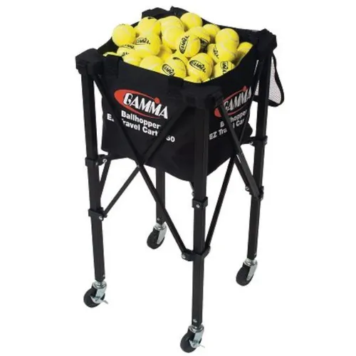 Ballhopper EZ Travel Cart 150 - Stabiler Ballwagen für Tennis - Bälle - Ideale Lösung für Trainer unterwegs, schnell abbaubar und passt in jeden Kofferraum. Mit patentiertem Cross Bag Support für zusätzliche Haltbarkeit und einfachen Austausch von Bällen.