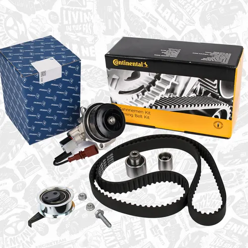 Schaltbare Wasserpumpe mit Kabel + Zahnriemensatz für AUDI SEAT SKODA VW CKFB