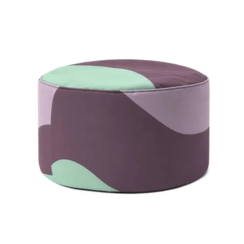 Lumaland Sitzsack Pouf Wave – 3-in-1 Outdoor Hocker, Tischchen & Fußschemel