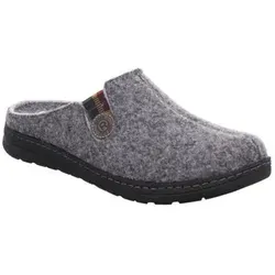 Rohde Damen Pantoletten Stone, 45 EU - Hausschuhe aus kuscheligem Softfilz mit herausnehmbarem Fußbett, ideal für gemütliche Stunden zu Hause.
